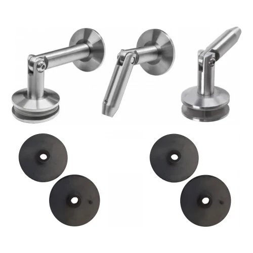 Systém skleněných přístřešků M12, 3-dílný, pro táhlo fi 12mm, sklo 8-17,52mm (aisi304, univerzální, satén) (10) 000-285 (1)