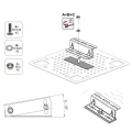 Upevňovací Deska pro Střešní Krytinu 375x375mm CWL PV-27-02 (5)