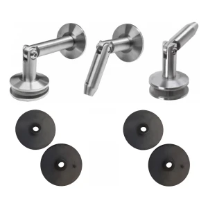 Systém skleněných přístřešků M10 3-dílný odtah fi 10 mm sklo 8-17,52 mm AISI 304 satén