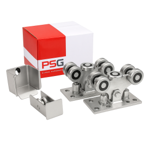 Sada pojezdových vozíků s 5 kolečky pro samonosné posuvné brány s příslušenstvím