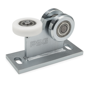 Pojezdný vozík 80 3 kladky ocelové a z plastu pro závěsné brány