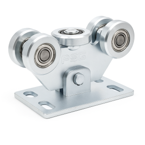 Pojezdný vozík 70 pro posuvnou bránu – 5-kladkový, ocelové kladky