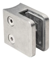 Držák skla 45x45x26 mm sklo 6-10,76 mm zamak systém 42,4 mm surový