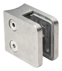 Držák skla 45x45x26 mm sklo 6-10,76 mm zamak systém 42,4 mm surový