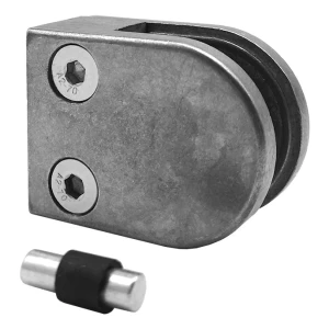 Držák skla 50x40x26 mm pin sklo 6-10,76 mm zamak systém plochý surový