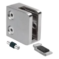 Držák skla 45x45x26 mm s konzolou pin sklo 6–10,76 mm AISI 304 plochý systém satén 000-268 (4)