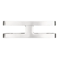 Držák skla 180° 95x45x30 mm s pinem sklo 6-12,76 mm, AISI 304, satén
