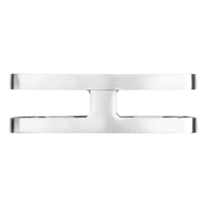 Držák skla 180° 95x45x30 mm s pinem sklo 6-12,76 mm, AISI 304, satén