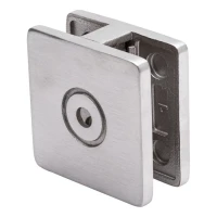 Držák skla 8-10 mm 60x60x28 mm AISI 304. plochý systém, satén
