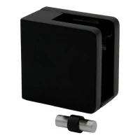 Držák skla 45x45x26 mm pro rovný povrch s konzolou černý