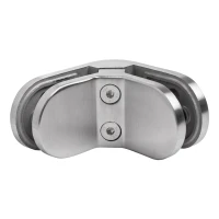 Držák skla 6-12,76 mm 90° oválný 82x45x30 mm pin AISI 304 satén