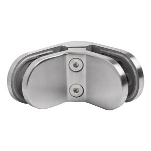 Držák skla 6-12,76 mm 90° oválný 82x45x30 mm pin AISI 304 satén