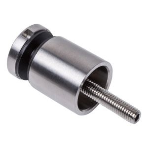 Bodový držák skla 8-17,52 mm fi 30/30 M8x80 AISI 304 plochý systém satén