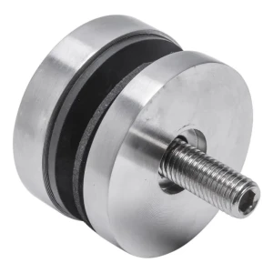 Bodový držák skla 8-17,52mm fi 50/8/M10x50 AISI 304 plochý systém satén