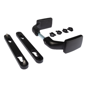 Locinox 3006FIX – černá hliníková klika pro brány a branky