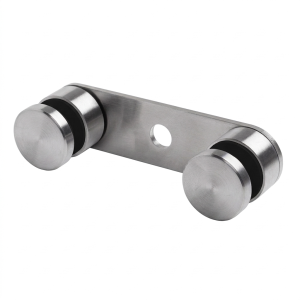 Držák na sklo 8-21,52mm dvojitý fi 30/M8 L=150mm AISI304 univerzální satén