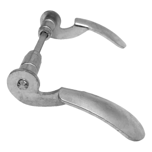 PSG kovaná pozinkovaná dveřní klika H145×L85 mm – komplet hladký