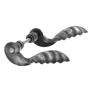 Postal – ozdobná kovaná brankářská klika H160×L90 mm komplet