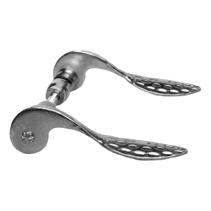 Postal – kovaná pozinkovaná dveřní klika H155×L85 mm komplet