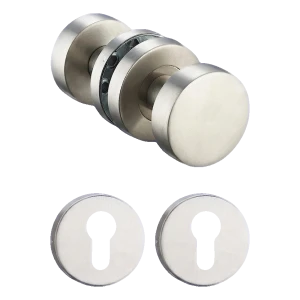 PSG sada pohyblivých dverních klik z nerezové oceli s kulatými štítky PZ