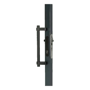 Locinox – pevná klika pro bránu z anodizovaného hliníku 365 mm, černá, jednostranná 60°