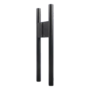 PSG Dvoustranná kulatá dveřní klika černá mat 30×500 mm AISI 304