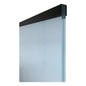 Kozza hliníkové madlo obdélníkové 30,1×25 mm černé na sklo 16–21,52 mm – 5 m