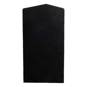 Kozza levá boční koncovka pro profil zábradlí U KE 100 – černá, hliníková