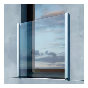 Kozza KB5000 – kompletní francouzský balkon hliníkový H1100 mm, sklo 16–17,52 mm, matná anoda