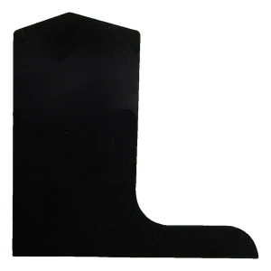 Kozza boční záslepka levá pro profil skleněného zábradlí L KE105 – černá 120 mm