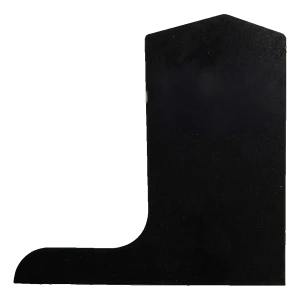 Kozza koncová pravá záslepka pro profil celoskleněného zábradlí KE 105 – černá