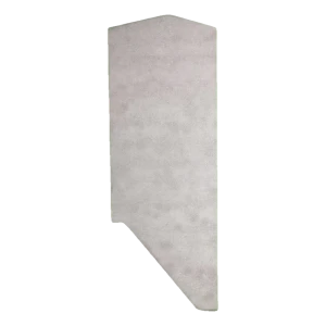 Kozza boční levá záslepka pro profil skleněného zábradlí KE 120 – eloxovaný hliník