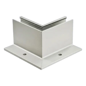 Rohový profil L vnitřní hliníkový pro celosklené zábradlí 230×120×95 mm