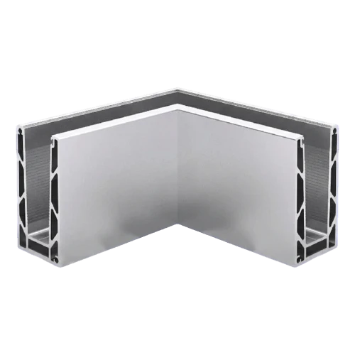 Kozza KE100 – profil U rohový vnitřní 90° pro celoskelné zábradlí, kotvení shora 000-854 (1)