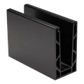 Kozza KE 100 – U profil pro celostavené zábradlí 5000 mm černý, montáž shora 000-861 (1)