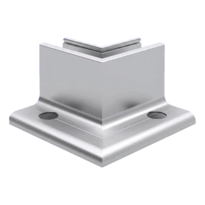 Kozza KE 105 – L profil vnitřní rohový 90° pro celosklené zábradlí, hliník, matná eloxace