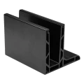 Kozza KE 105 – hliníkový profil L pro celoskleněná zábradlí 5000 mm černý 000-872 (1)