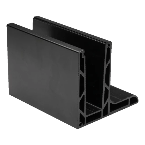 Kozza KE 105 – hliníkový profil L pro celoskleněná zábradlí 5000 mm černý 000-872 (1)