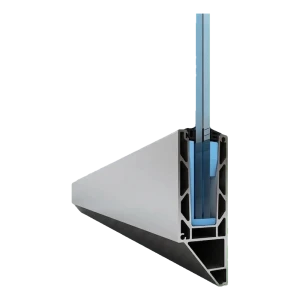 Kozza KE 120 – U profil pro celosklené zábradlí 5000 mm, boční kotvení