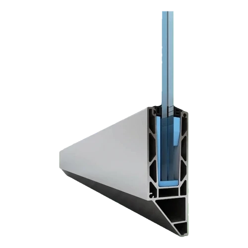 Kozza KE 120 – U profil pro celosklené zábradlí 5000 mm, boční kotvení 000-877 (1)