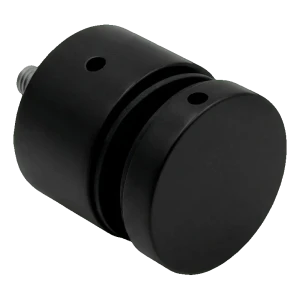 PINOX bodový držák rotula pro sklo fi 50 mm černý matný – pro ploché povrchy, závit M10