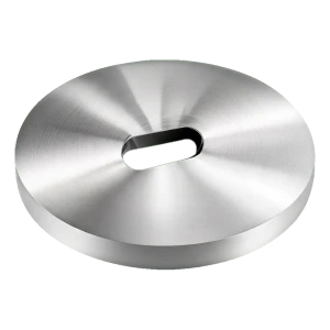 PSG distanční podložka pro bodové držáky ø 50 mm / 5 mm – otvor fazole, AISI 304 satén