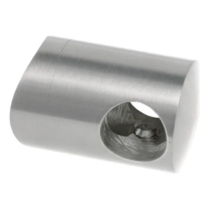 PSG průchozí držák pro tyč fi 10 mm – systém rury 42,4 mm, nerezová ocel satén