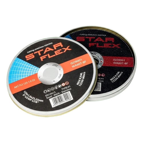 Starflex – sada řezných kotoučů na ocel a nerez 125×1,0 mm (10 ks) 000-950 (1)