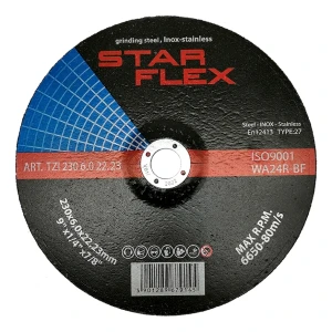 Star Flex – brusný kotouč (odstraňovací) 230 × 6,0 mm T27 ocel a INOX