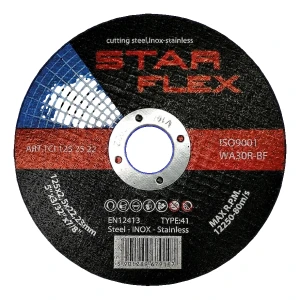 Star Flex – řezný kotouč na ocel a INOX 125 × 2,5 mm (typ 41)