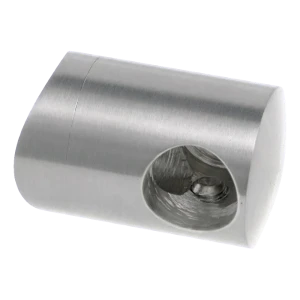 PSG úchyt na zábradlí koncový levý pro tyč fi 12 mm na trubku fi 42,4 mm – nerezová ocel AISI 304 satén