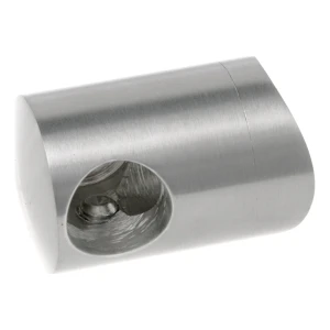 PSG pravá koncová držák zábradlí pro tyč fi 12 mm na trubku 42,4 mm – nerezová ocel AISI 304 leštěný