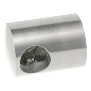 PSG koncová pravá úchytka pro tyč fi 16 mm – montáž k ploše, AISI 304 satén