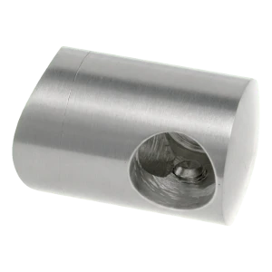 PSG koncový držák levý pro tyč fi 12 mm na trubku 42,4 mm – nerezová ocel AISI 304 leštěná